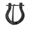 Black Iron Horseshoe Door Knocker - Everyday Decorative Door Knocker, 2" H x 6" L x 5.5" W, Easy to Clean